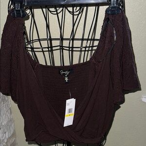 Jessica Simpson Dark Brown Blouse